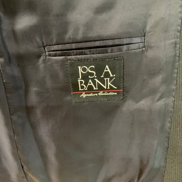 Jos A Bank Sz 44L/39L Signature Fit Wool Suit w/ Sport Blazer Jacket Black Cuffs - Picture 11 of 14